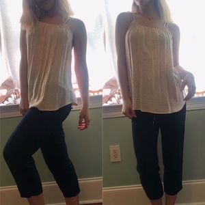 Light Pink Tank Top with Gold Detail